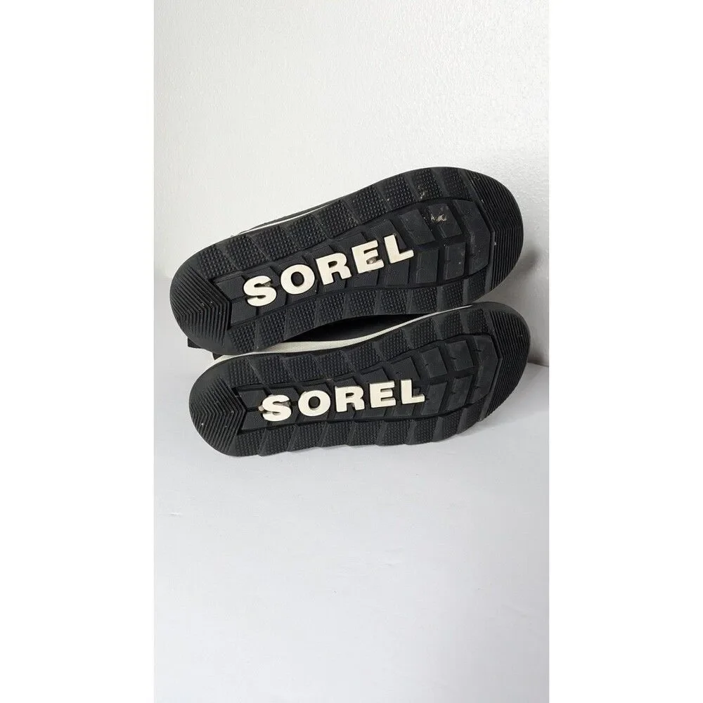 Sorel Youth Whitney II Short Lace Waterproof Boots Kids Size 3 Black